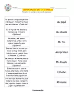 Vista previa - Tarjetas / Manipulativos - Actividades sobre la importancia de la Familia - página 2