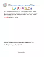 Vista previa - Tarjetas / Manipulativos - Actividades sobre la importancia de la Familia - página 3