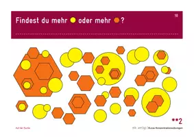 Vorschau - Arbeitsblätter - Kurze Konzentrationsübungen | 3. bis 6. Klasse - Seite 1