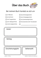 Vorschau - Arbeitsblätter - Eine strukturierte Vorlage für die erste Buchvorstellung - Seite 3