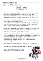 Vorschau - Spiele - Rechenspiel - ZR 20 - Subtraktion mit ZehnerUNTERschreitung - Klasse 1 - Rechenübung - Seite 2