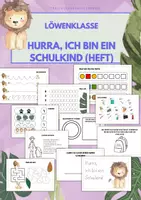 Vorschau - Arbeitsblätter - Hurra, ich bin ein Schulkind (Heft für Schnuppertag oder Erst Hausaufgabe) - Deckblatt