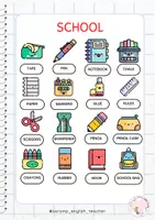 Vista previa - Refuerzo / NEE / Materiales de apoyo - MY VISUAL DICTIONARY (+600 WORDS +30 TOPICS) WITH WORDS - página 2