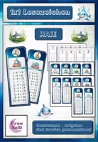 Vorschau - Mal- und Bastelvorlagen - Mathe 1x1 Einmaleins Lesezeichen Haie + Vorlage ZR100 - Deckblatt