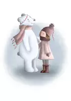 Vorschau - selbst erstellte Cliparts/Grafiken - Niedliche Kalendercliparts / Cliparts mit Tieren und Kindern - JANUAR - Seite 1