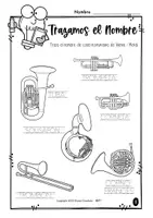 Vista previa - Hojas de trabajo - Paquete Instrumentos de Viento | Hojas de Actividades, Juegos y Colorear - página 2