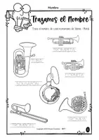 Vista previa - Hojas de trabajo - Paquete Instrumentos de Viento | Hojas de Actividades, Juegos y Colorear - página 3