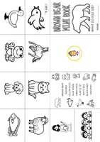 Vista previa - Hojas de trabajo - Brown Bear mini book - página 2