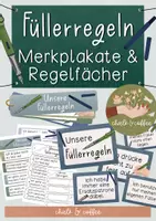 Vorschau - Mal- und Bastelvorlagen - Füller Regeln - Merkposter & Regelfächer - Einführung Füller / Schreiben mit dem Füller Füllerführerschein - Deckblatt