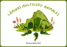 Vista previa - Hojas de trabajo - Láminas multiusos de los animales - página 1