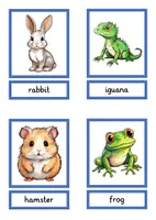 Vorschau - Spiele - Zuordenspiel pets picture and word cards - Seite 2