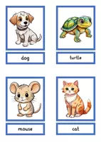 Vorschau - Spiele - Zuordenspiel pets picture and word cards - Seite 3