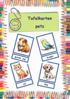 Vorschau - Spiele - Materialpaket "pets" - Tafelkarten in A4 & A5 + 5 Spiele - Deckblatt