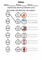 Vorschau - Arbeitsblätter - Silben Thema Feuerwehr - DaZ/DaF, Deutsch (Klasse 1 und 2) - Seite 3