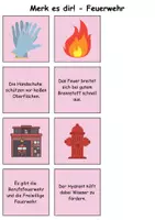 Vorschau - Arbeitsblätter - Merk es dir Feuerwehr (schwer) - DaZ/DaF, Deutsch (Klasse 1 bis 4) - Seite 3