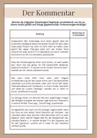 Vorschau - Arbeitsblätter - Textsorte Kommentar: Einleitungen überarbeiten - Seite 1