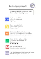 Vorschau - Arbeitsblätter - Freebie Berichtigungsregeln FRESCH-Methode - Seite 1