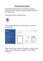 Vorschau - Arbeitsblätter - Pauker Materialpaket - Methodentraining Word und PowerPoint - Seite 1