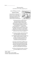 Vorschau - Klassenarbeiten - Klassenarbeit Balladen 📚 - Johanna Sebus (J.W. von Goethe): Merkmale einer Ballade, Inhaltszusammenfassung, Reimschema, Form mit EHZ - Seite 1