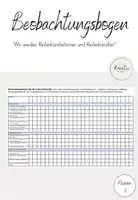 Vorschau - Unterrichtsreihen - Beboachtungsbogen - Sport - Deckblatt