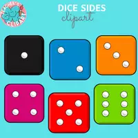Vista previa - Elementos para la creación de materiales - Clipart gráficos con fondo transparente Dados - página 2