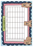 Vorschau - Mal- und Bastelvorlagen - Wombatklasse Stundenplan Klassentier Wombat - Seite 3