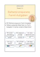 Vorschau - Unterrichtsreihen - Fermi-Aufgaben Reihentransparenz - Deckblatt