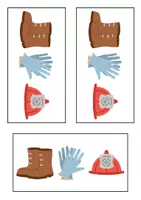 Vorschau - Arbeitsblätter - Schattenbilder Feuerwehr - DaZ/DaF, Deutsch (Klasse 1 und 2) - Seite 1