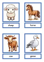 Vorschau - Spiele - picture and word game farm animals - Seite 1