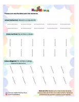 Vista previa - Hojas de trabajo - Pack guías de números 1 al 9 para preescoloar - página 2