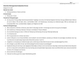 Vorschau - Arbeitsblätter - Prüfliste: DLRG Rettungsschwimmer Bronze - Seite 1