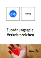 Vorschau - Mal- und Bastelvorlagen - Großes Materialpaket "Verkehrszeichen für die Fahrradprüfung" - Seite 1