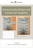 Vorschau - Arbeitsblätter - Geometrische Formen und Körper im Vergleich (Klappmerkheft) - Deckblatt
