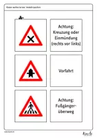 Vorschau - Mal- und Bastelvorlagen - Großes Materialpaket "Verkehrszeichen für die Fahrradprüfung" - Seite 3