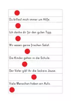 Vorschau - Aufgabenkarten - Satzstreifen - Verbensuche - Deckblatt