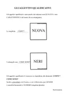 anteprima - Schede informative - Gli aggettivi qualificativi - Pagina di copertina