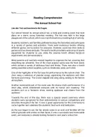 Vorschau - Arbeitsblätter - The Annual School Fair - Reading Comprehension (6. Klasse) - Seite 1
