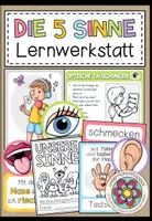 Vorschau - Stundenentwürfe - 5 Sinne – Lernwerkstatt zu Sinnesorganen, Auge, Ohr, Nase, Haut und Zunge | 3.–5. Schulstufe - Deckblatt
