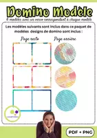 Aperçu - Matériel pour travaux manuels / dessin - 6 modèles de dominos avec dos | Créer ses propres dominos - Page 3