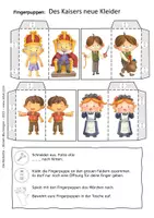 Vorschau - Mal- und Bastelvorlagen - Märchen-Fingerpuppen: Des Kaisers neue Kleider - Seite 2