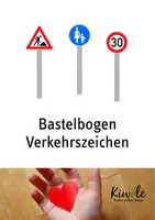 Vorschau - Mal- und Bastelvorlagen - Bastelbogen Verkehrszeichen – Verkehrserziehung - Deckblatt