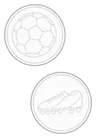 Vorschau - Mal- und Bastelvorlagen - Prickeln rund um den Ball - Kunstidee Fußball, Sport, Kunst Grundschule - Seite 3