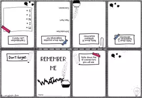 Vorschau - Merkblätter - Writing - Remember Me: Buddy Book für connectors, helpful phrases und co. - Seite 1