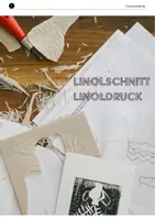 Vorschau - Stundenentwürfe - Kunstunterricht Druckverfahren: Linoldruck/Linolschnitt - Deckblatt