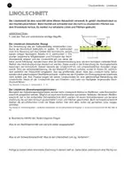 Vorschau - Stundenentwürfe - Kunstunterricht Druckverfahren: Linoldruck/Linolschnitt - Seite 1