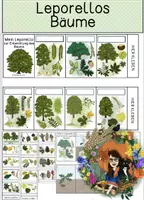 Vorschau - Mal- und Bastelvorlagen - Leporellos - Bäume - Deckblatt