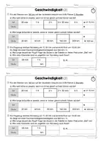 Vorschau - Arbeitsblätter - Sachsituation: Geschwindigkeit / Sachrechnen 4. Klasse - Seite 3
