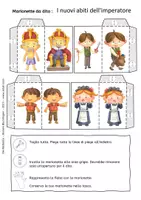 anteprima - Materiale per pittura e bricolage - I nuovi abiti dell'imperatore - Pupazzi dito - Marionetta - Favola - Pagina 2