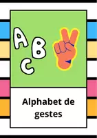 Aperçu - Apprentissages en autonomie - Alphabet des signes - Page de couverture