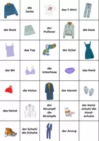 Vorschau - Spiele - Merkspiel Kleidung DaZ/DaF Anfangsunterricht - Deckblatt